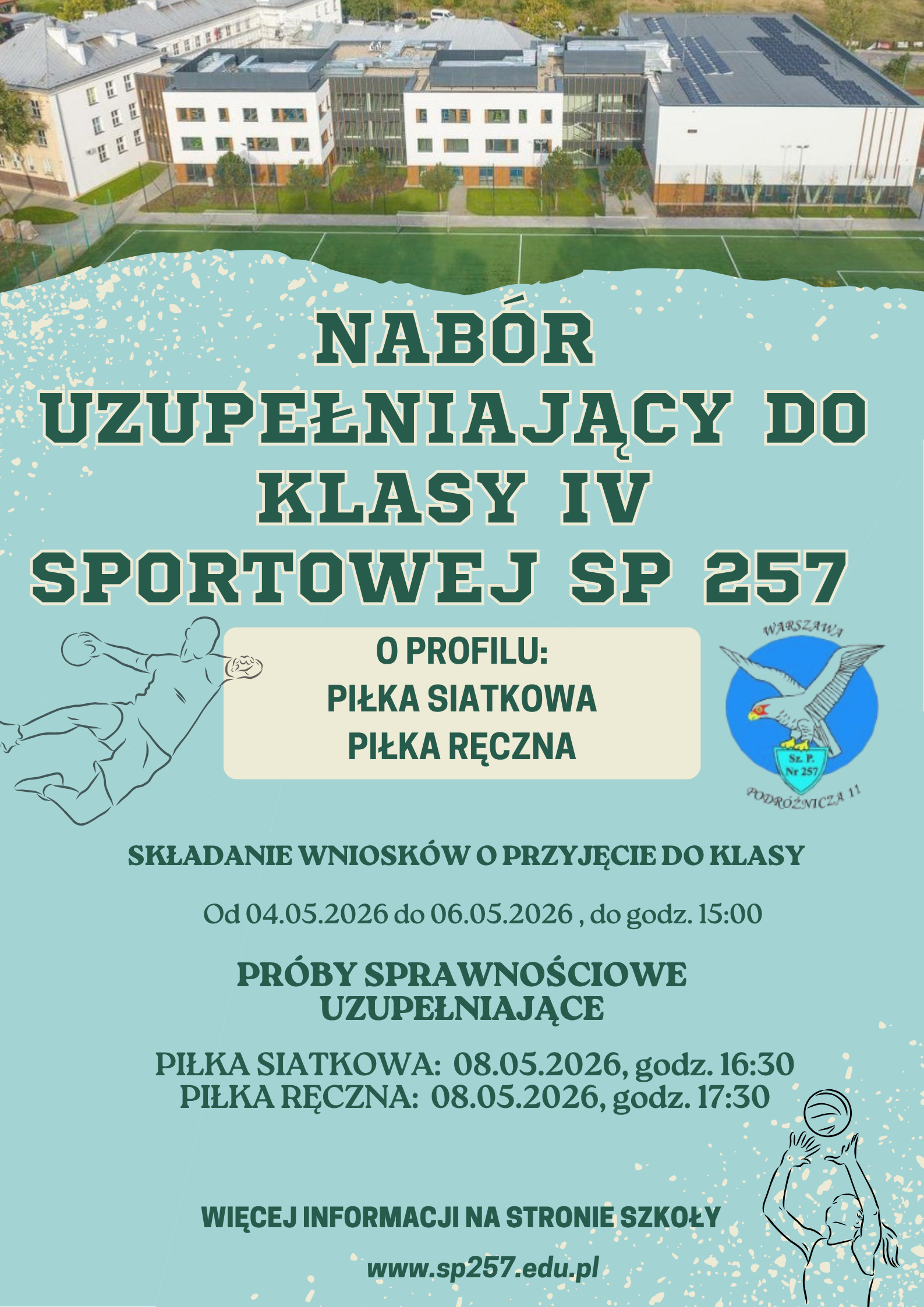 Nabór uzupełniający do klasy IV sportowej w SP257